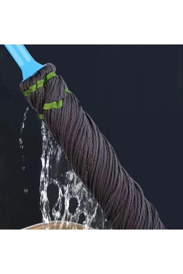 Relatos Çevirmeli Sıkmalı Mop Paspas Super Emici Dönen Mop  Hızlı Kuruyan, Islak/Kuru Mutfak, Banyo Sıkmalı - Image 1