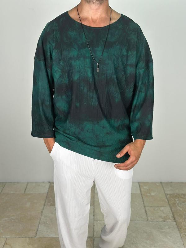 Yeşil Batik Fakir Kol T-Shirt - Image 1