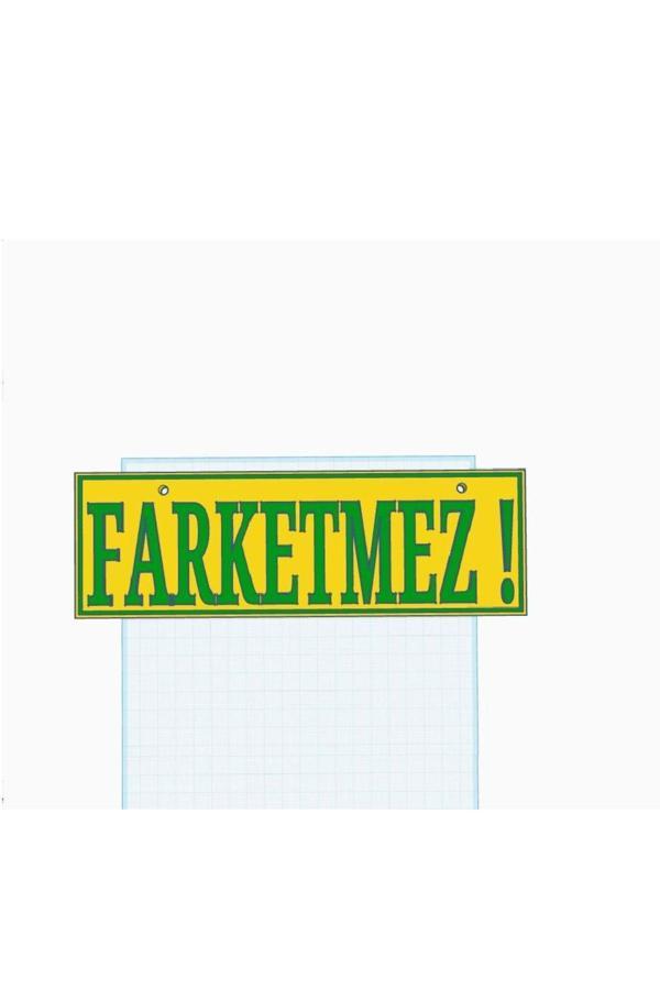 Relatos Farketmez Yazılı Tır Kamyon Araba Ev Duvar Süsü Vantuzlu Dekor 25 Cm Plastik Aksesuar - Image 1