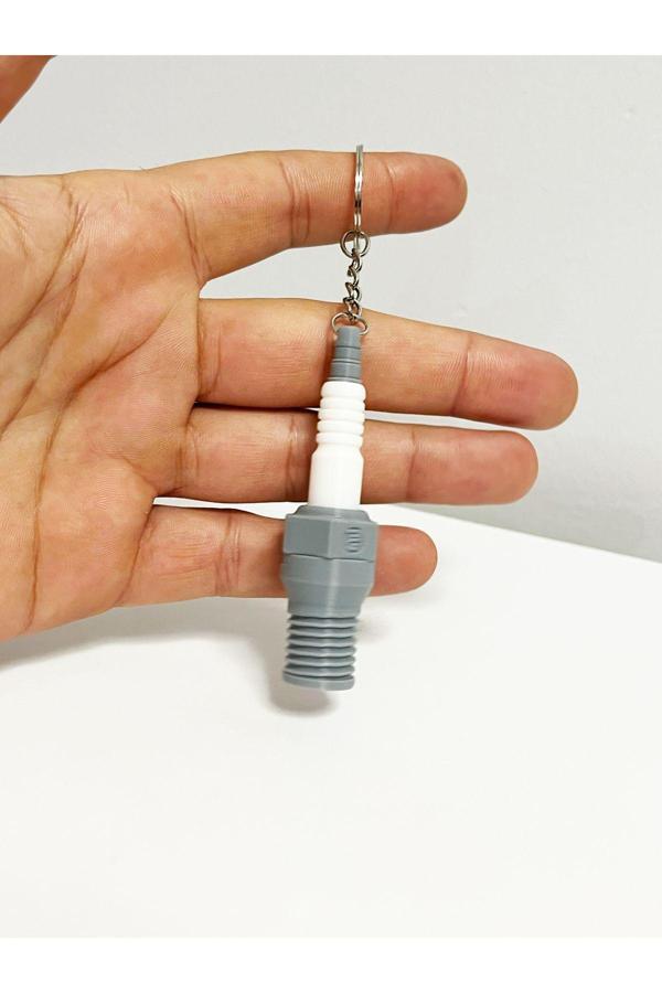 Relatos Düdüklü Anahtarlık Plastik Araba Bujisi Görünümlü Hediyelik Çanta Süsü Aksesuarı Deprem Düdüğü - Image 1