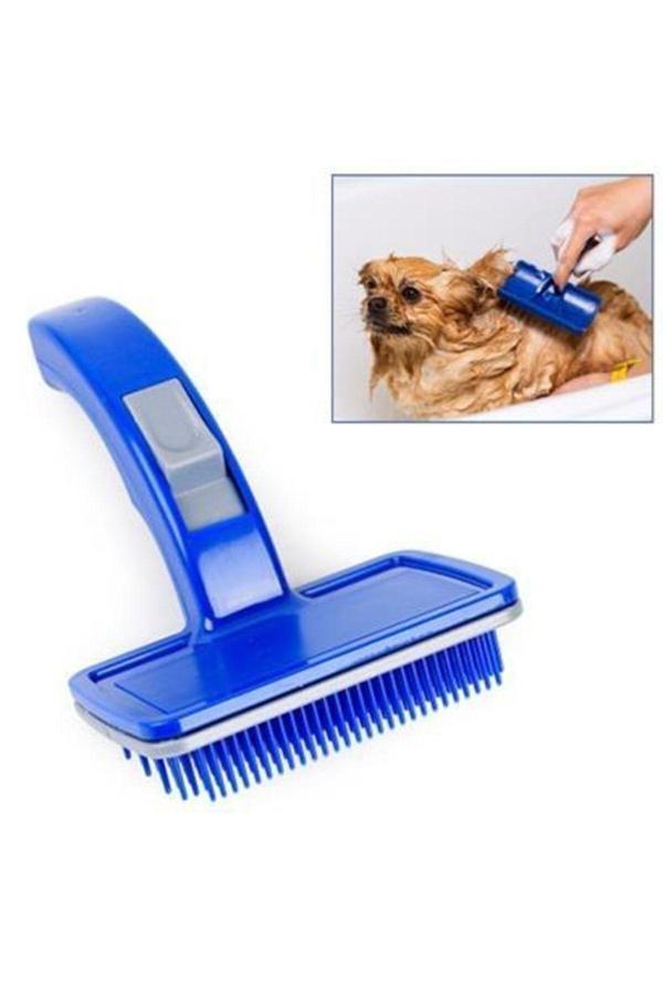 Relatos Düğmeli Kendini Temizleyen Kedi Köpek Tüy Bakım Tarağı Tüy Alıcı Tarak - Image 1