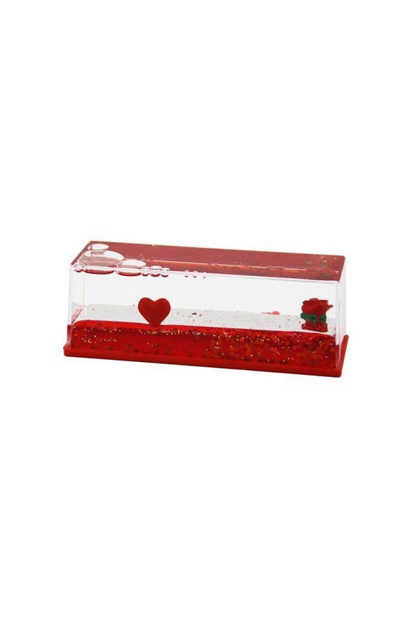 Relatos Kırmızı Su Kalp - Gül D.Gen Mika Yüzen Batmayan Dekoratif Biblo Akvaryum5.2X15.2X5.3Cm (4415) - Image 1
