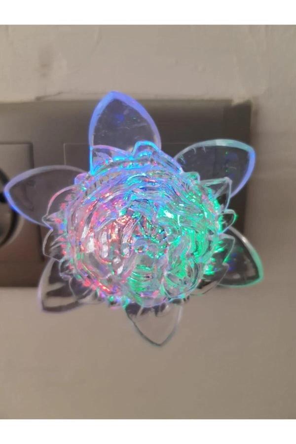 Relatos Gül Figürlü Renkli Rgb Fişli Dekoratif Gece Lambası Çocuk Odası Aydınlatma - Image 1