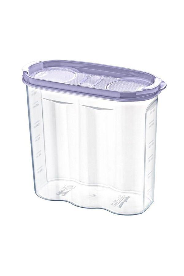 Relatos 2 Kapaklı Ölçekli Erzak Kuru Gıda Saklama Kutusu Kabı - 1,7 Litre - Sa935 (4415) - Image 1