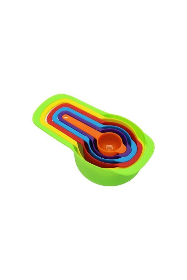Relatos 6Pcs Plastik Rengarenk Ölçü Kaşık Set (4415) - Image 1