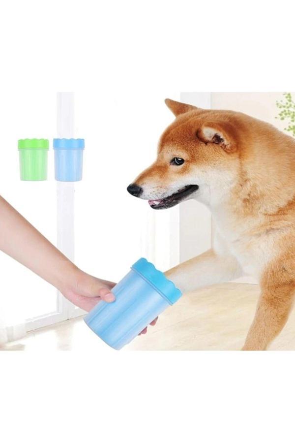 Relatos Köpek Pati Yıkama Aparatı Orta Boy Silikon Fırçalı Hazneli Pati Yıkama Temizleme Aparatı Kovası - Image 1