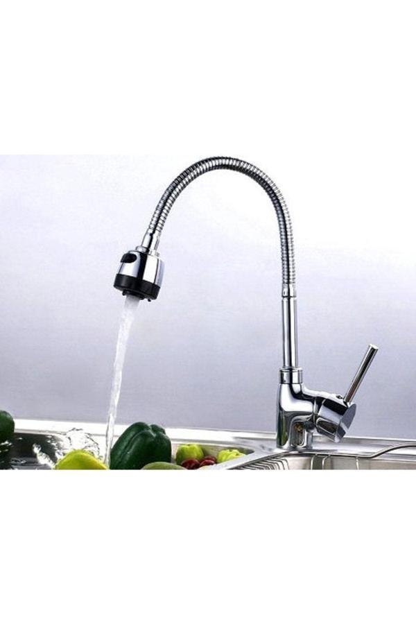 Relatos Hareketli 2 Fonksiyonlu Spiral Musluk Başlığı Mutfak Musluk Kobar Başlık Büyük Boy 40 Cm - Image 1