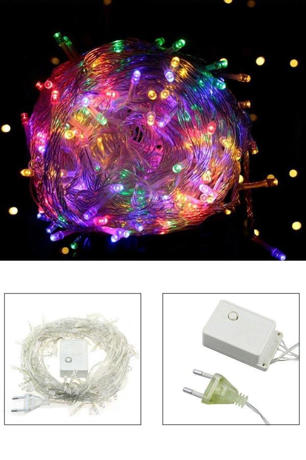 Relatos 100 Ledli Prize Takılan Fişli Renkli Yılbaşı Ağacı Işığı -Dekor Süsleme Led Ampül Rgb Renk - Image 1