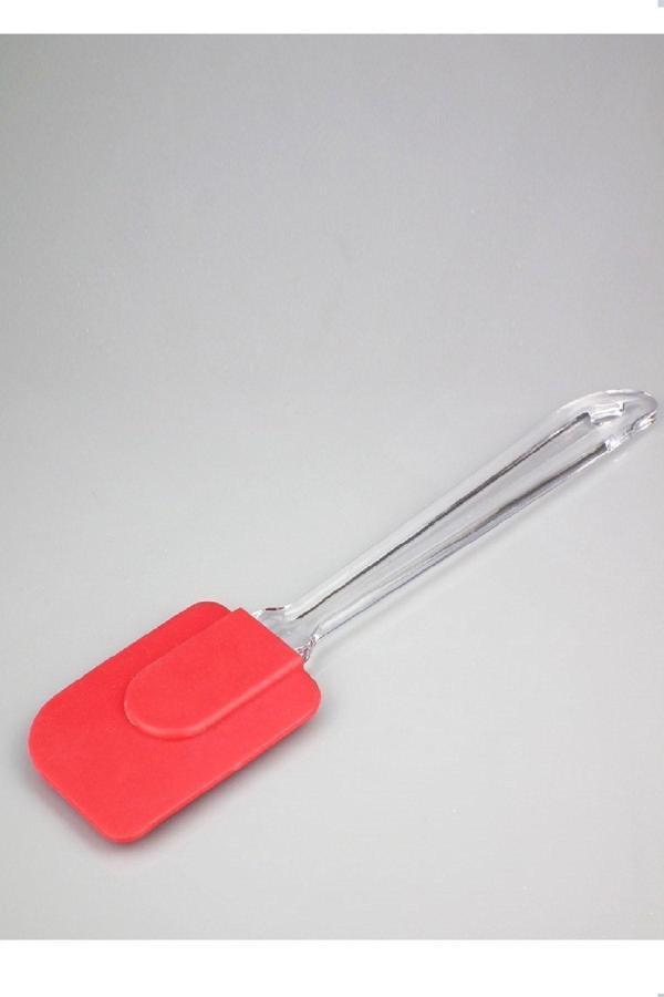 Relatos Renkli Silikon Spatula - Şeffaf Saplı Renkli Uçlu Pasta -Pişirme Spatulası - Image 1