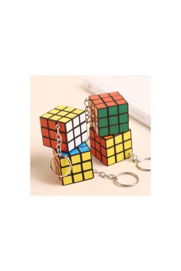Relatos Mini Zeka Küpü (Sabır Küpü) Anahtarlık Nostaljij Hareketli Rubik Küp - Image 1