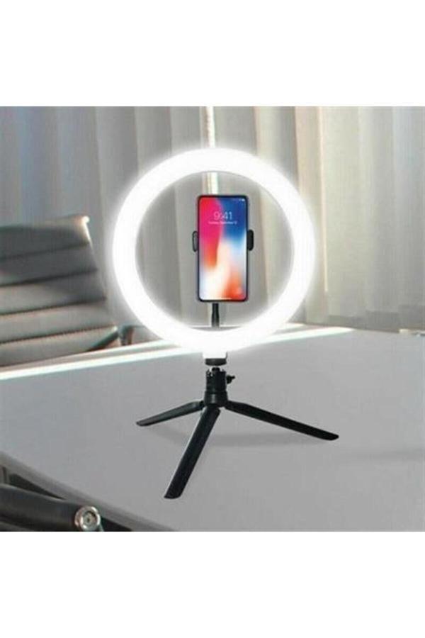 Relatos Ring Light Tripod Led Halka Işık 26 Cm Sosyal Medya Içerik Üretim Stüdyo Video Fotoğraf Işık Halkas - Image 1