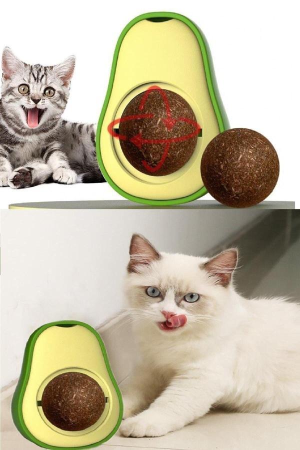 Relatos Avokado Kedi Nanesi Oyun Topu Dönen Kedi Oyuncağı - Image 1