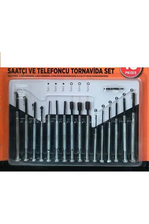 Relatos Saatçi Ve Telefoncu Tornavida Seti 16 Parça Hassas Ergonomik Tornavida Seti - Image 1