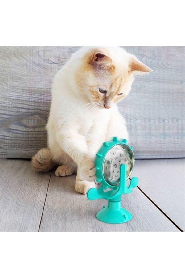 Relatos Vantuzlu Zilli Mama Kaplı Eğlenceli Eğitici Kedi Oyuncağı Yel Değirmeni Sesli Besleme Kabı - Image 1