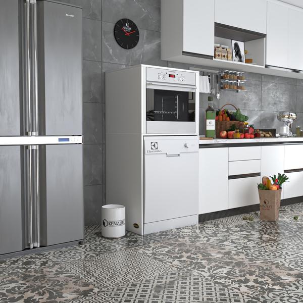 Kenzlife ankastre fırın&bulaşık makinesi dolabı botan byz 150*70*60 çamaşır makinesi  - Image 1