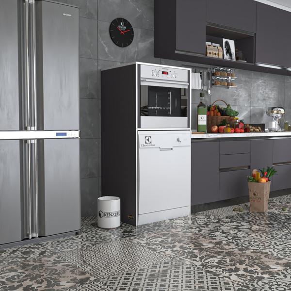Kenzlife ankastre fırın&bulaşık makinesi dolabı botan gri 150*70*60 çamaşır makinesi  - Image 1