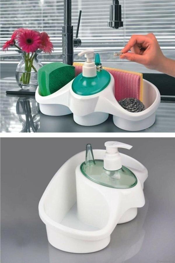 Relatos Mutfak Banyo Plastik Sıvı Sabunluk Süngerlik Yüzüklük - Image 1