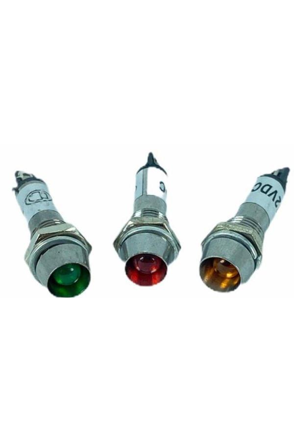 Relatos Sinyal Lambası Ø8Mm Metal 12V (Ic-225) (4415) - Image 1