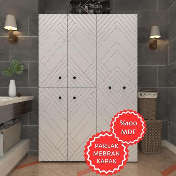 Kenzlife membran çamaşır kurutma makinesi dolabı yaromira byzbyz köşeli 180*120*64 mebran kapak MDF gövde - Image 1