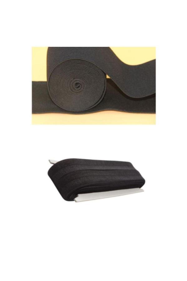 Relatos Siyah - 1.5Cm Paça Lastik Yassı Geniş 10Mt. (4415) - Image 1