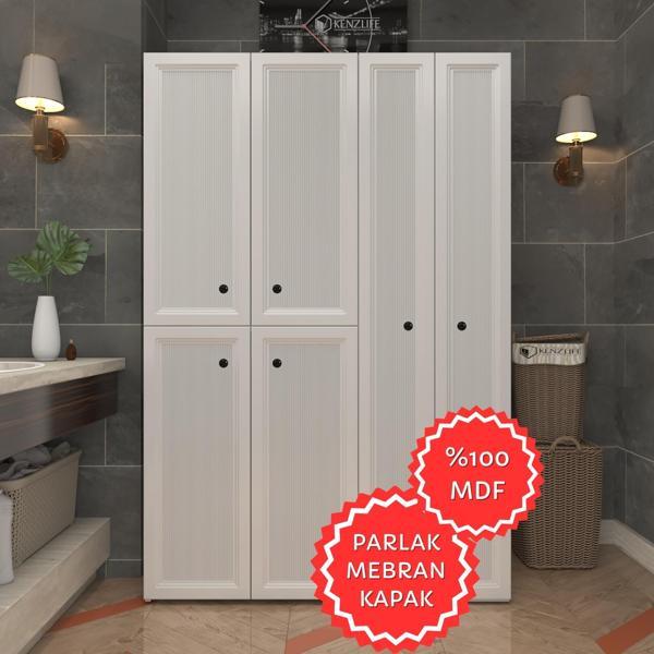 Kenzlife membran çamaşır kurutma makinesi dolabı yaromira byzbyz tiril 180*120*64 mebran kapak MDF gövde - Image 1