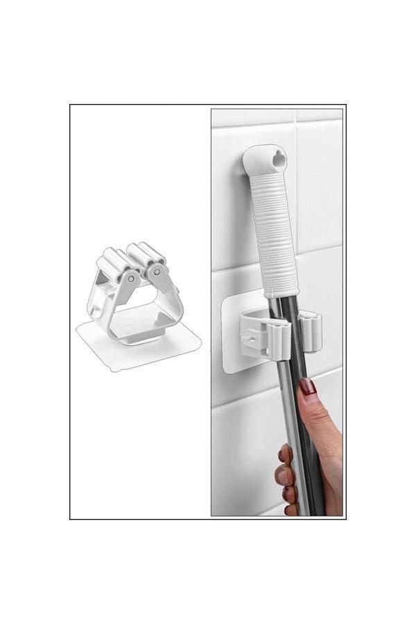 Relatos Paspas Süpürge Fırça Ve Mop Askısı Sap Tutucu Mutfak Banyo Askı - 3 Adet - Image 1