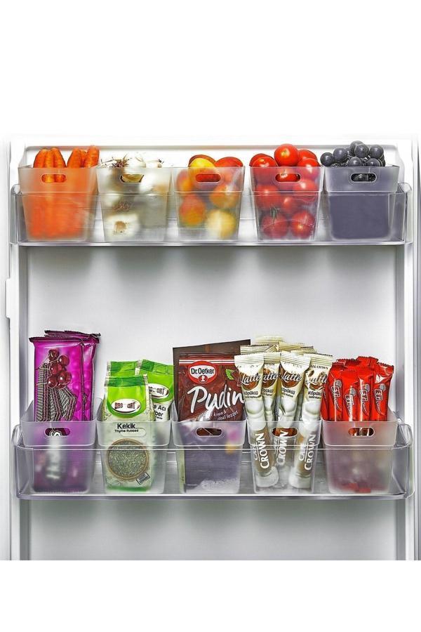 Relatos 12 Li Buzdolabı Içi Mini Düzenleyici Kutu Organizer - Buzdolabı Kapak Düzenleyici - Image 1