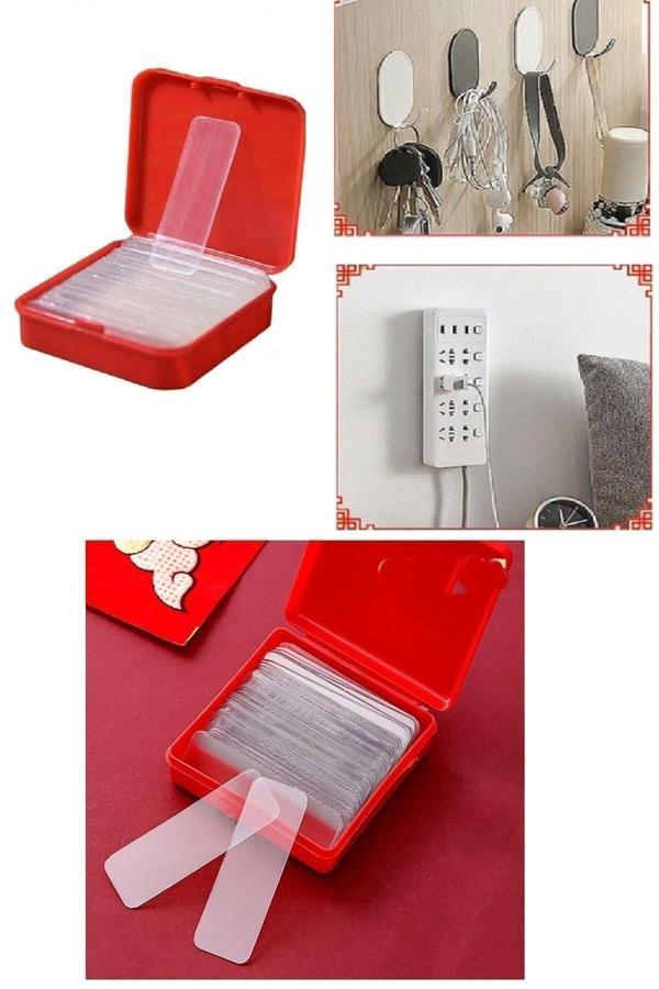 Relatos 120 Adet Çok Amaçlı Çift Taraflı Nano Bant Şeritleri 1 Cm X 4,5 Cm - Image 1