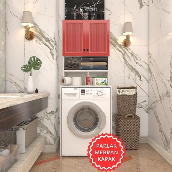 Kenzlife membran çamaşır makinesi dolabı hayzum krmbyz çubuk 180*66*55 mebran kapak suntalam gövde - Image 1
