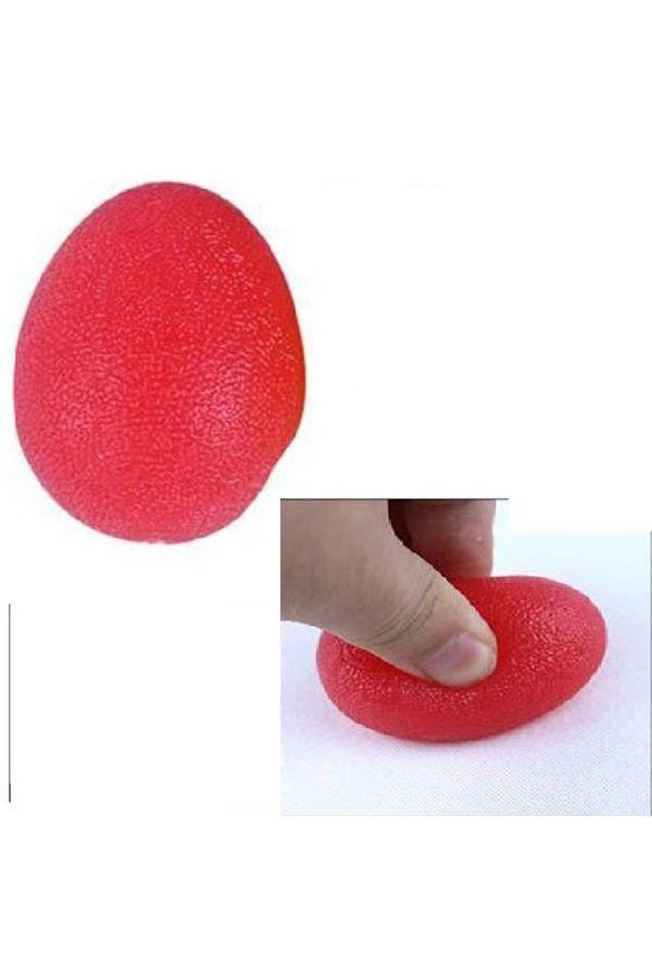 Relatos Yumurta Top - Silikon El Egzersiz Topu Kırmızı - Orta Sert-El -Fizik Terapi Topu - Image 1