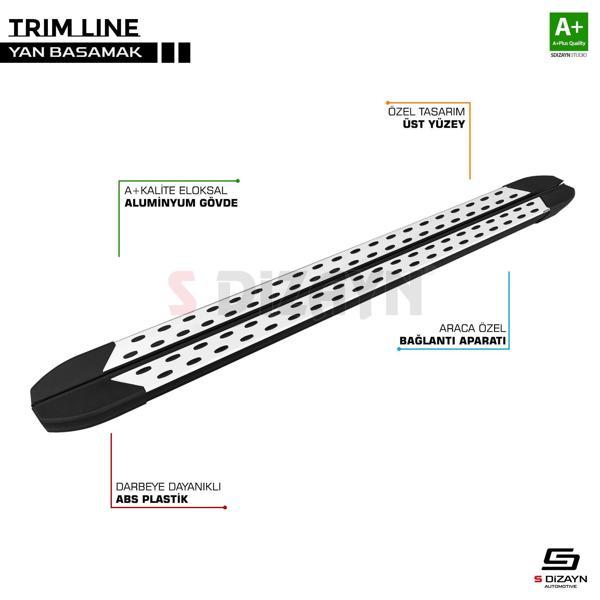 S-Dizayn Ford Courier 2 TrimLine Gri Yan Basamak 188 Cm 2023 Üzeri - Image 1