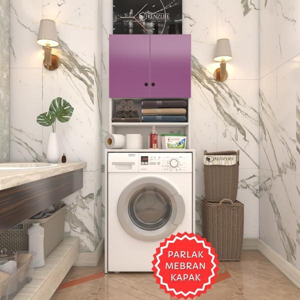 Kenzlife membran çamaşır makinesi dolabı hayzum llabyz düz 180*66*55 mebran kapak suntalam gövde - Image 1
