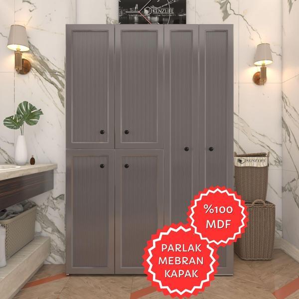 Kenzlife membran çamaşır kurutma makinesi dolabı yaromira gribyz pencere 180*120*64 mebran kapak MDF gövde - Image 1