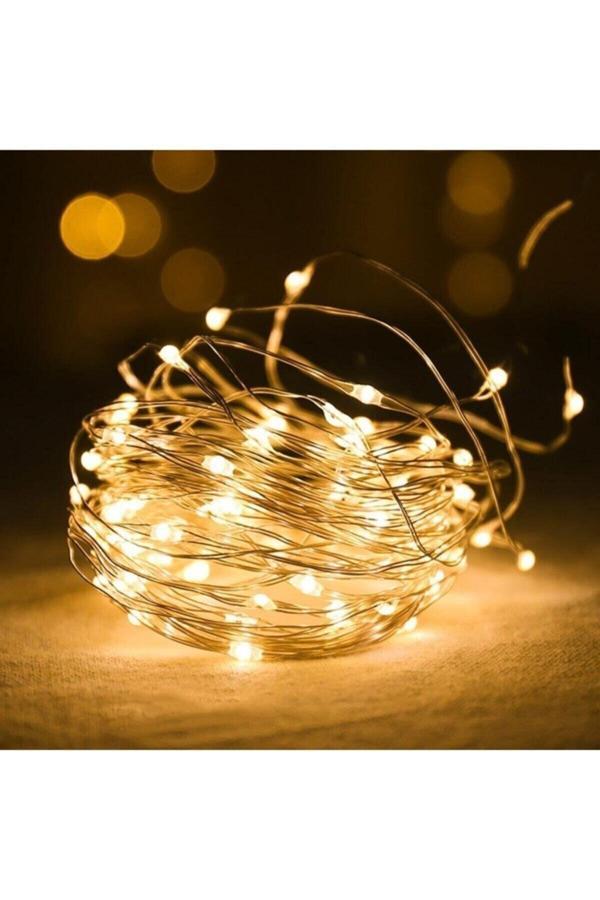 Relatos Peri Led Işık 28 Ledli Pilli 3 Metre Sarı Led Şerit Düğün Nişan Özel Gün Süsleme Işığı - Image 1