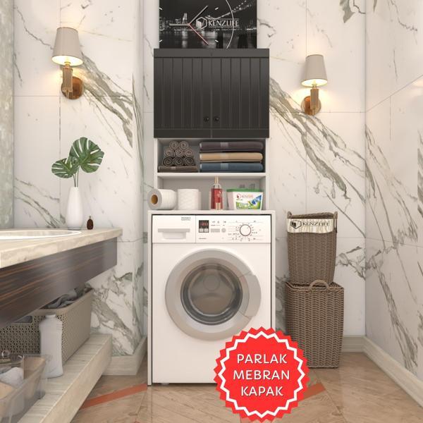 Kenzlife membran çamaşır makinesi dolabı hayzum syhbyz çitçit 180*66*55 mebran kapak suntalam gövde - Image 1