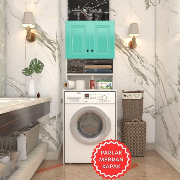 Kenzlife membran çamaşır makinesi dolabı hayzum trkbyz çerçeve 180*66*55 mebran kapak suntalam gövde - Image 1