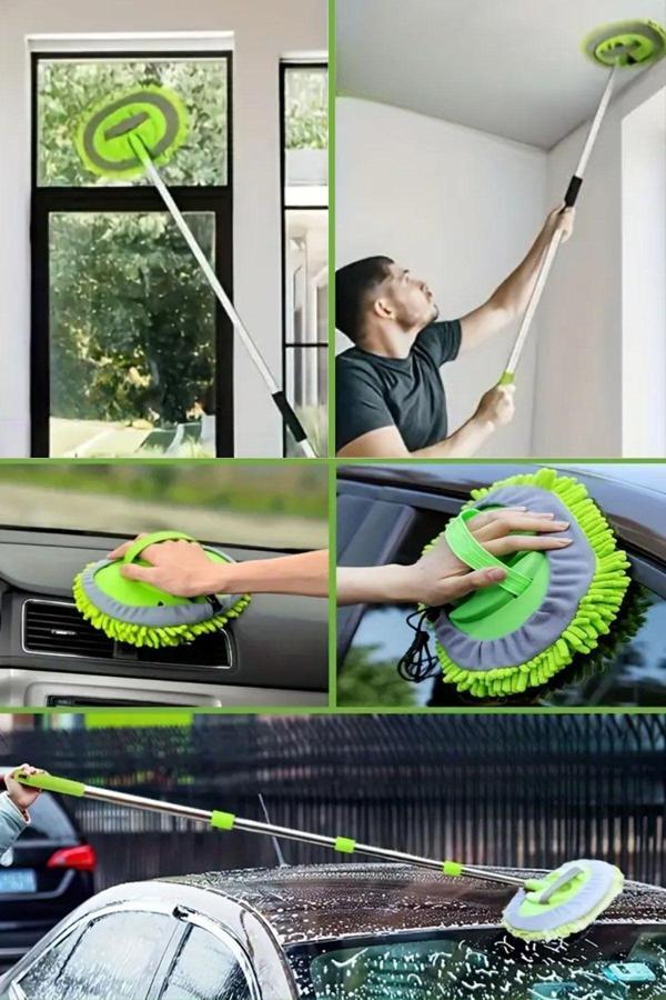 Relatos Süper Yedek Mikrofiber Bezli Oto Yıkama Mutfak Banyo Ev Tavan Temizlik Mopu - Image 1