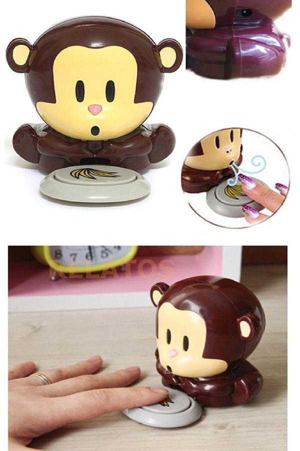 Relatos Pilli Tırnak Oje Kurutma Makinesi - Maymun Oje Kurutucu (Monkey Nail Dryer) 2 Adet Pil Hediyeli - Image 1