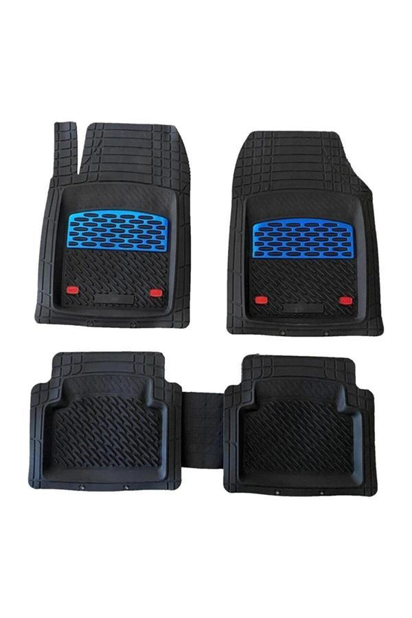 Safir Bmw Uyumlu 5 E60 Havuzlu Universal Paspas Krom Mavi Parça - Image 1