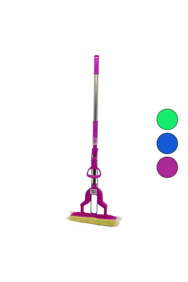 Relatos Pva Mop Sıkma Kollu - Sünger Mop Krom Uzayan Sap=75-95Cm+Renkli Pls.Başlık=115Cmbrkt-910262 (4415) - Image 1