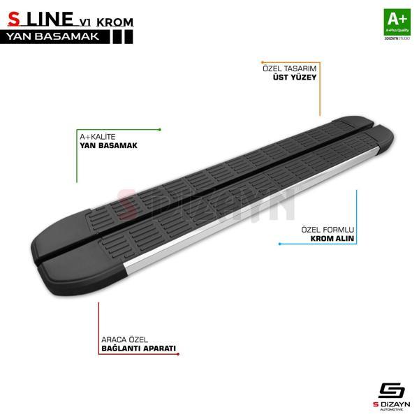 S-Dizayn MG HS S-Line Krom Yan Basamak 183 Cm 2021 Üzeri - Image 1