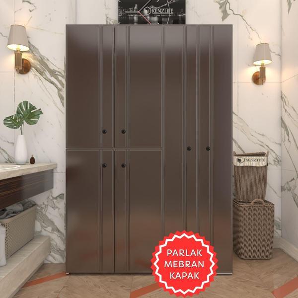 Kenzlife membran çamaşır kurutma makinesi dolabı yaromira khvbyz sadelim 180*120*64 mebran kapak suntalam gövde - Image 1