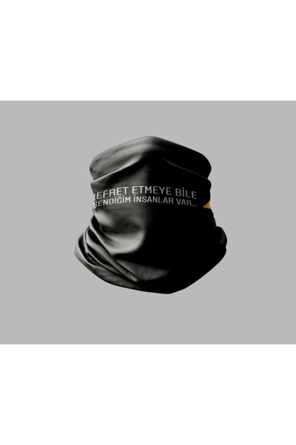 Buffalo Duvar Yazısı Tasarımlı Motorcu Buff Maske Outdoor Boyunluk Unisex Bandana - Image 1