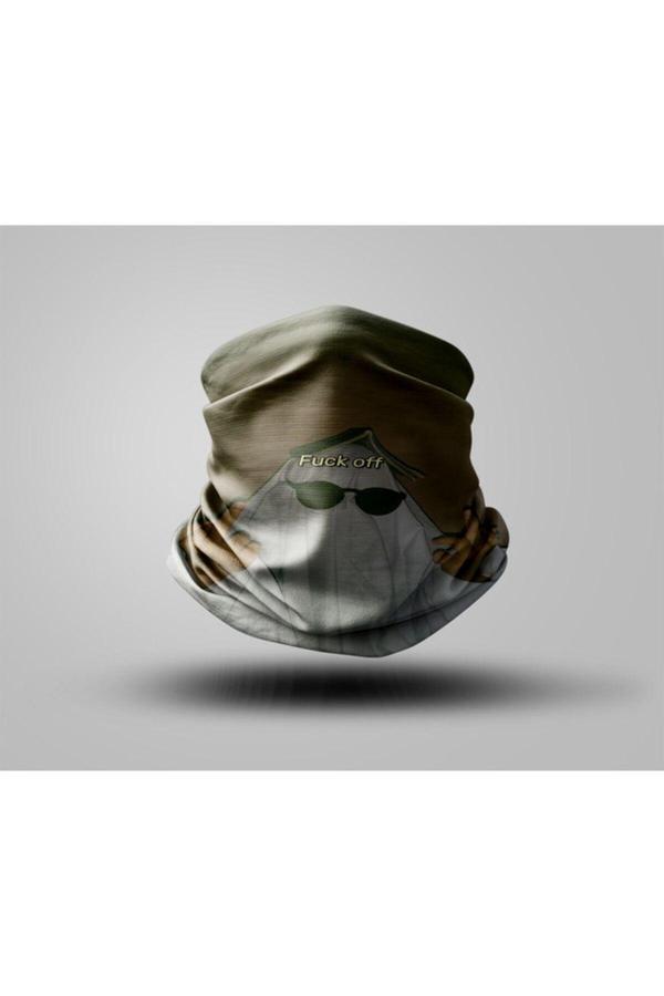 Buffalo F*Ck Tasarımlı Motorcu Buff Maske Outdoor Boyunluk Unisex Bandana - Image 1