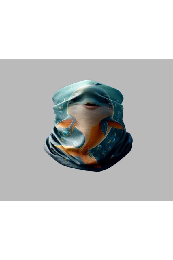 Buffalo Şirinler Tasarımlı Motorcu Buff Maske Outdoor Boyunluk Unisex Bandana - Image 1