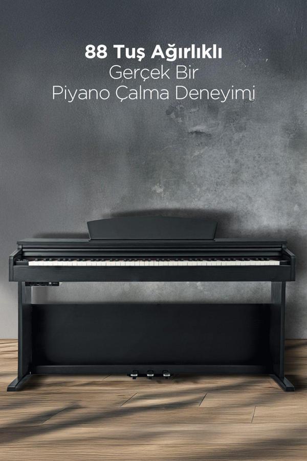 Kozmos Khp-165Bk Siyah Dijital Piyano (Tabure & Kulaklık Hediyeli) - Image 1