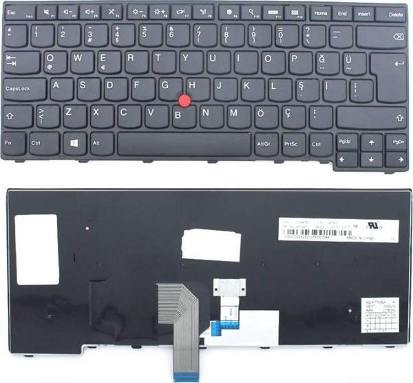 Lenovo ThinkPad T450  Uyumlu Notebook Klavyesi - Siyah - TR - Image 1