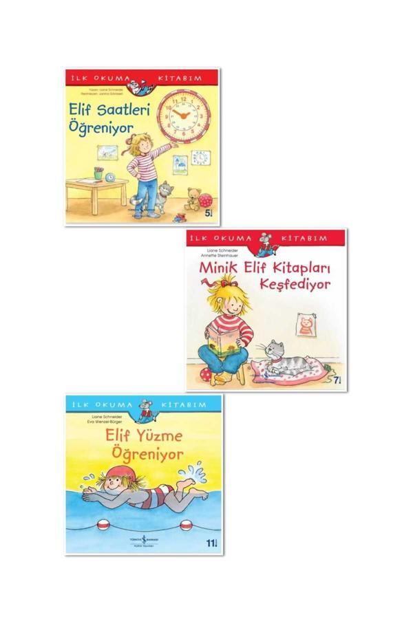 minik elif saatleri öğreniyor , minik elif kitapları keşfediyor ve minik elif yüzme öğreniyor - Zagrozal Yayınevi - Image 1