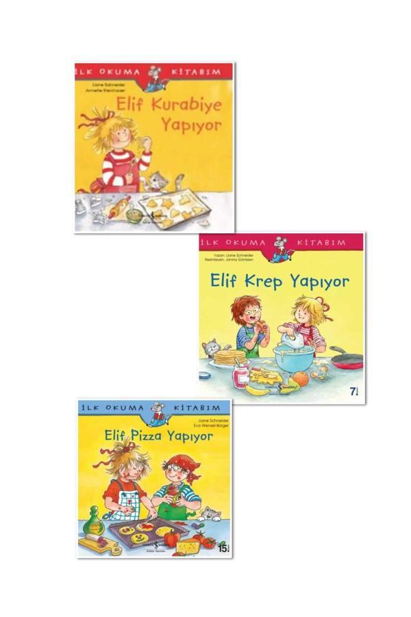 elif ( krep , pizza ve kurabiye) yapıyor , 3 lü set - Zagrozal Yayınevi - Image 1