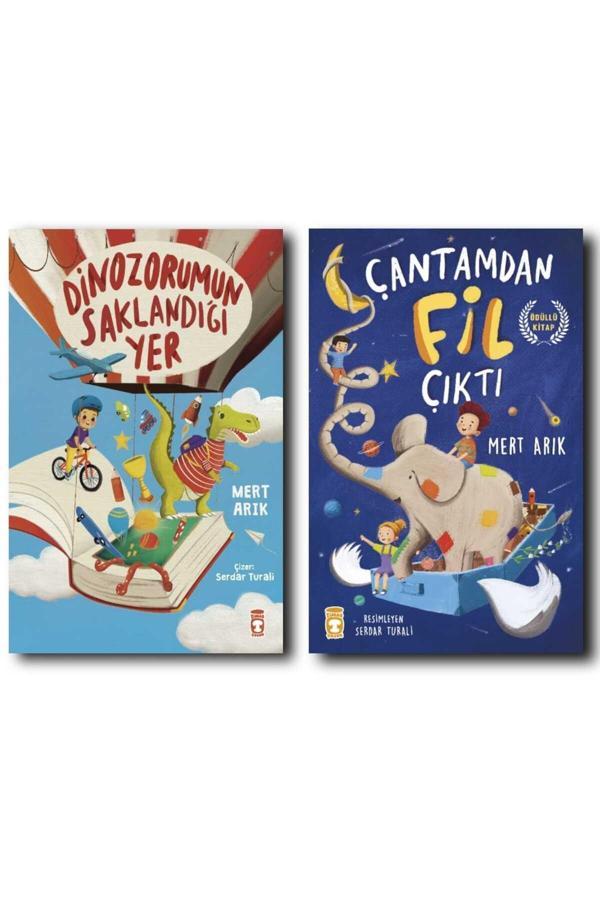 Timaş Yayınları Dinazorumun Saklandığı Yer/ Çantamda Fil Çiktı/ Mert Arık 2 Kitap Seti - Timaş Yayınları - Image 1
